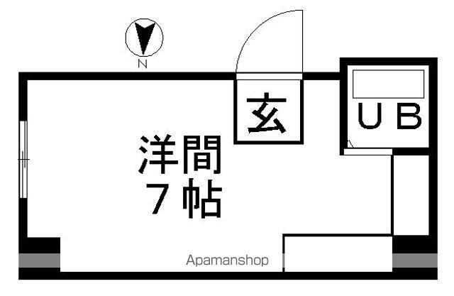 IB・SPOT(ワンルーム/4階)の間取り写真