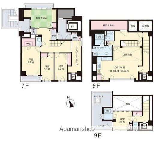 アーク阿佐ヶ谷(5SLDK/7階)の間取り写真