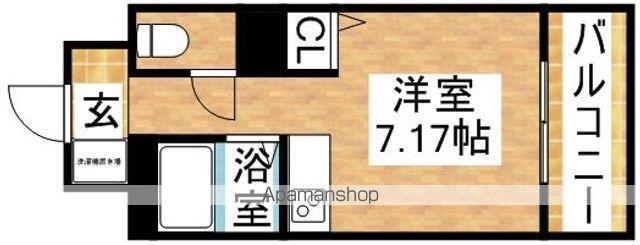 ART21(ワンルーム/3階)の間取り写真