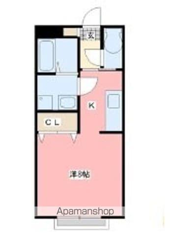 ミホ・コーポⅡ(1K/1階)の間取り写真