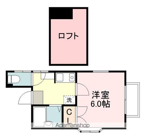 エトワールあけぼの町(1K/2階)の間取り写真