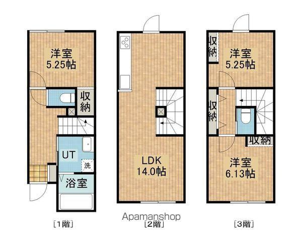 函館本線 高砂駅(北海道) 徒歩11分 3階建 築4年(3LDK)の間取り写真