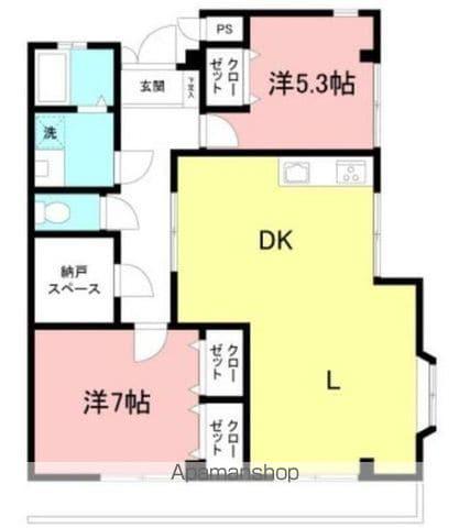 メゾン・ドTAKASAGO(3LDK/2階)の間取り写真