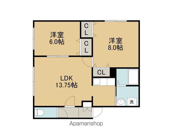 ファミリーキャッスル(2LDK/2階)の間取り写真