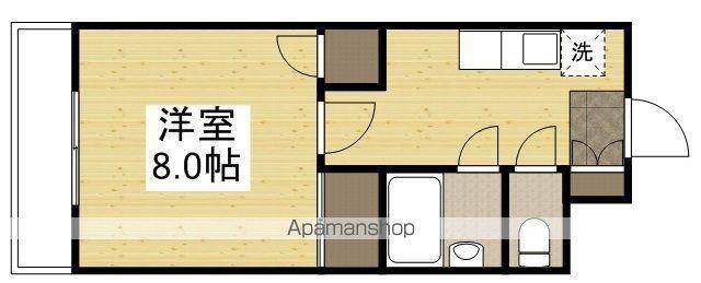 シャトレハイツ大元(1K/3階)の間取り写真