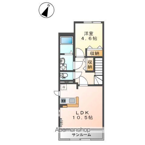 ヴィラ・コルボ(1LDK/2階)の間取り写真