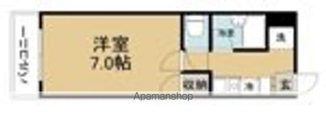 アートラフィーネ香椎(1K/6階)の間取り写真