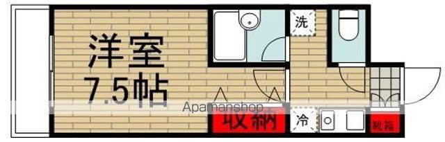 ステージ国立(1K/3階)の間取り写真