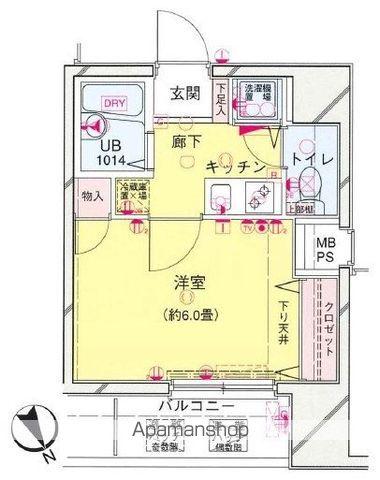 シンシア西早稲田 7階階 間取り