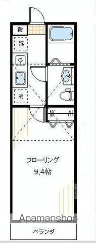 サニーハイツ宮前(1K/2階)の間取り写真