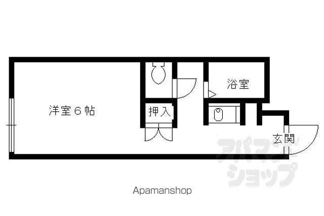レオパレス武蔵(1K/2階)の間取り写真