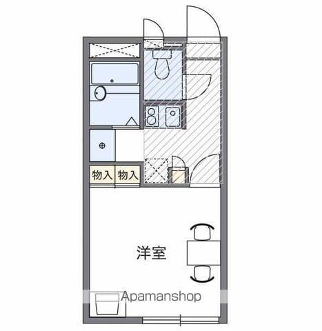 レオパレスルーチェ(1K/1階)の間取り写真