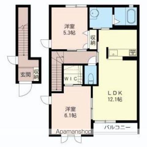 ニュープルミエ(2LDK/2階)の間取り写真