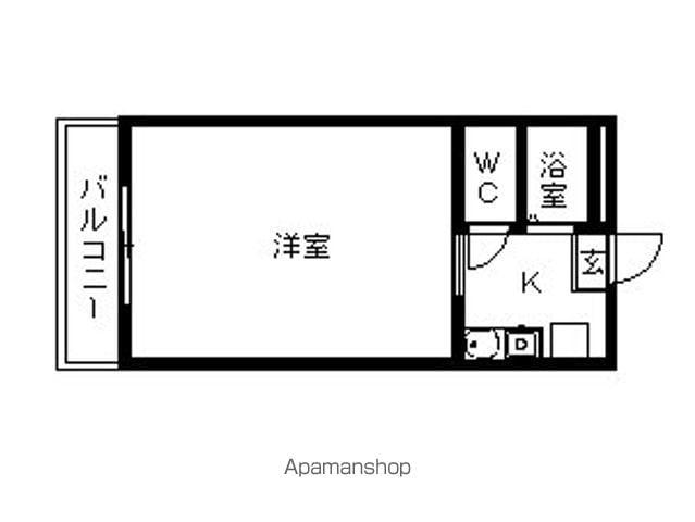 レオパレスRUNA(1K/2階)の間取り写真