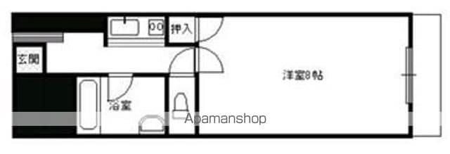ウエイブ長尾(1K/3階)の間取り写真