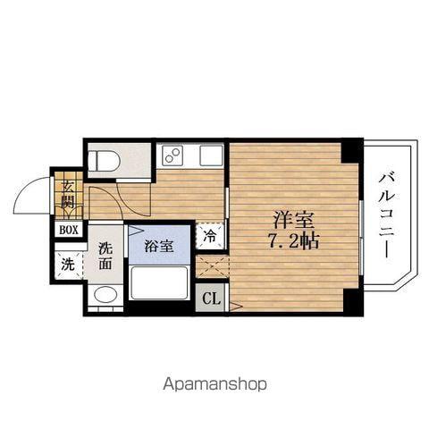 グレンパーク内本町(1K/9階)の間取り写真