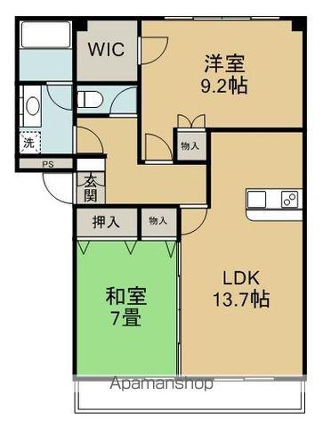 ネオアルカディア(2LDK/1階)の間取り写真