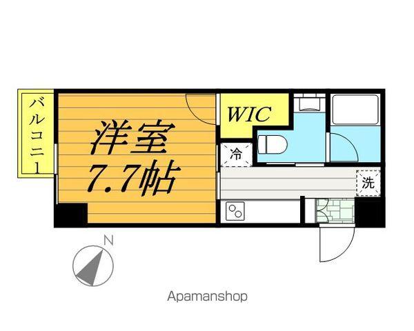 ザ・カシワ拾番(1K/9階)の間取り写真
