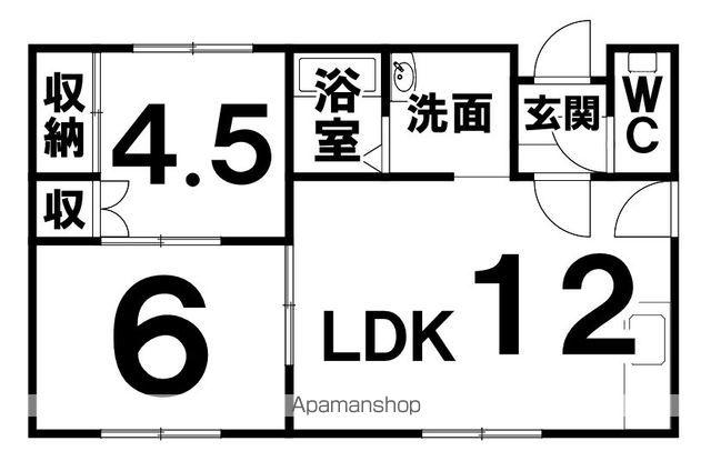 北欧ハイツ(2LDK/2階)の間取り写真