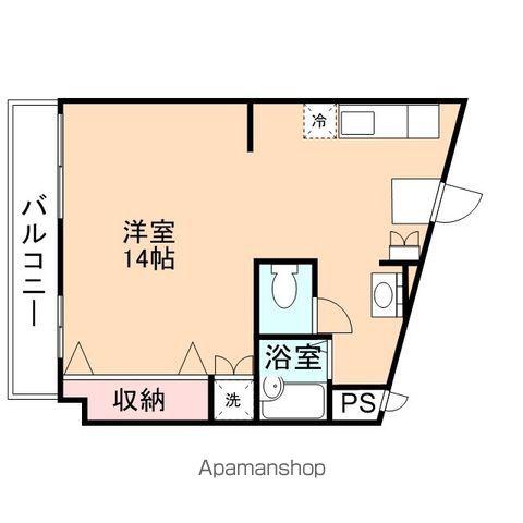 エムマンション(ワンルーム/3階)の間取り写真