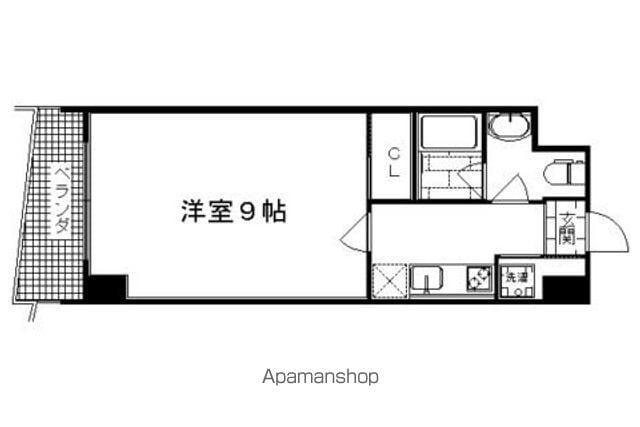 畔勝町マンション(1K/6階)の間取り写真
