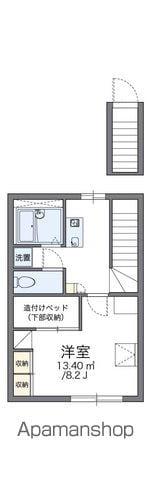 レオパレスウィル77(1K/2階)の間取り写真