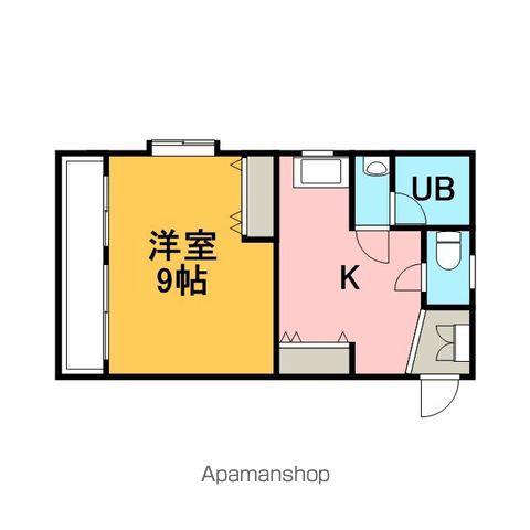エクセル悦和3(1DK/5階)の間取り写真