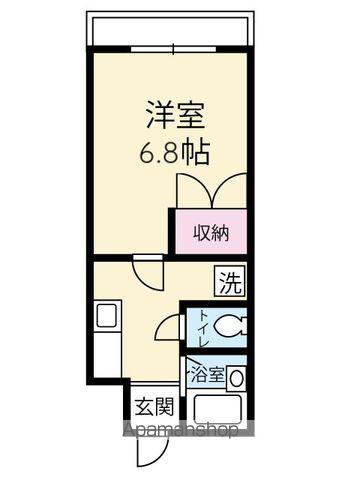 コンフォート石倉(1K/2階)の間取り写真