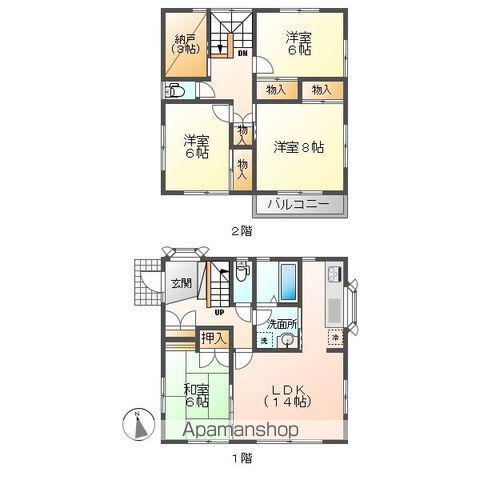 サンフェリカ牛久G棟(4SLDK/1階)の間取り写真