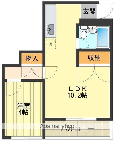 関口ビル(1LDK/2階)の間取り写真