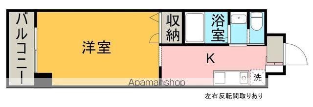 シャトー広島(1K/8階)の間取り写真