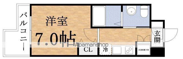 FIRST FIORE京橋パークフロント(1K/8階)の間取り写真