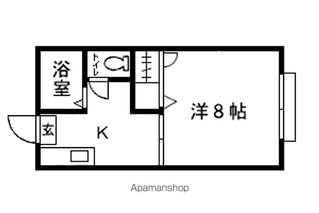 アークヒルズ(1K/2階)の間取り写真