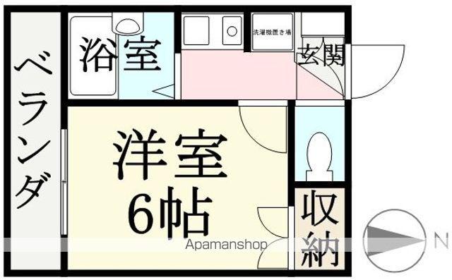 OPUS12(1K/2階)の間取り写真