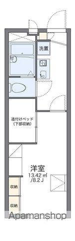 レオパレスエクレール松山(1K/2階)の間取り写真