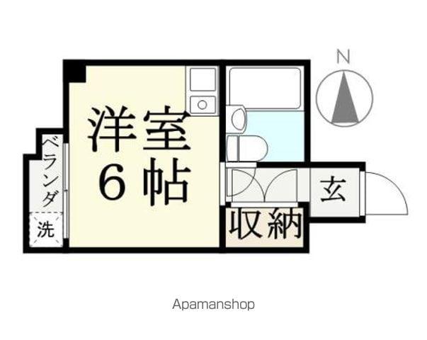 学勝マンション(ワンルーム/3階)の間取り写真