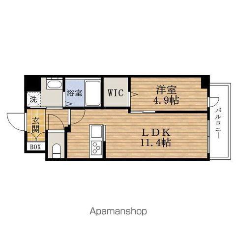 KOUKEN BLDG コウケンビルディング (1LDK/4階)の間取り写真