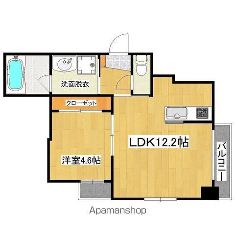 インサイドガーデン(1LDK/8階)の間取り写真