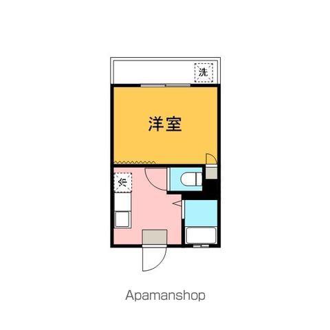 グリーンリーブス(1K/1階)の間取り写真