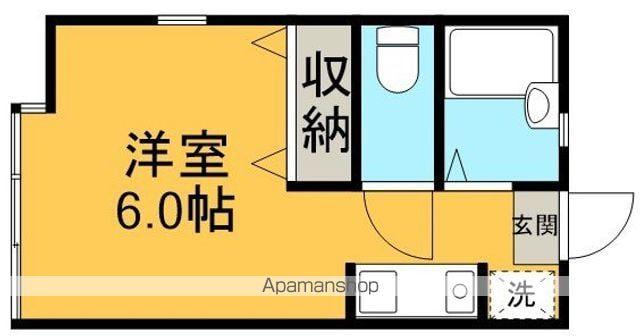 霞ヶ関フラット(ワンルーム/1階)の間取り写真