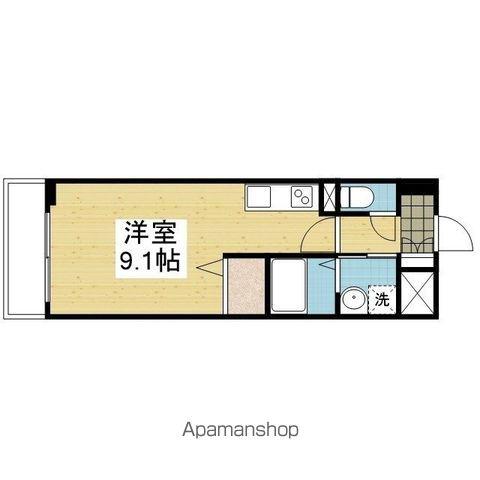 フォレスト・グランテラス(ワンルーム/3階)の間取り写真