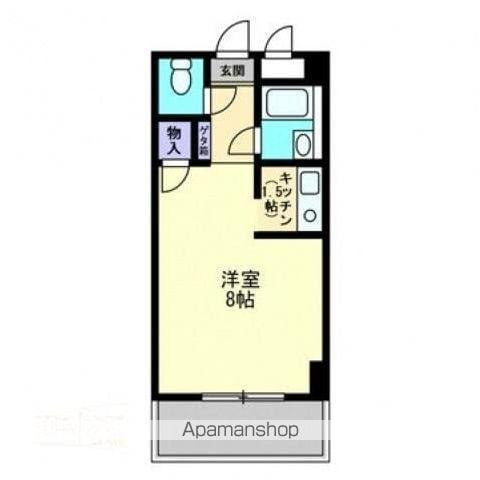 コンコート志度(1K/5階)の間取り写真