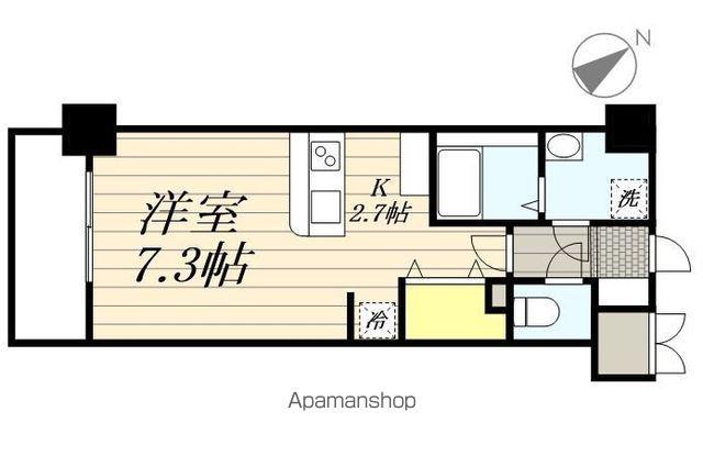 LUXCAS香椎浜(ワンルーム/3階)の間取り写真
