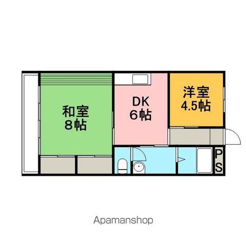 パールハイツIMOTO(2DK/2階)の間取り写真