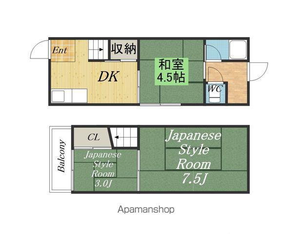 庄内栄町３−１３−３(2SDK)の間取り写真