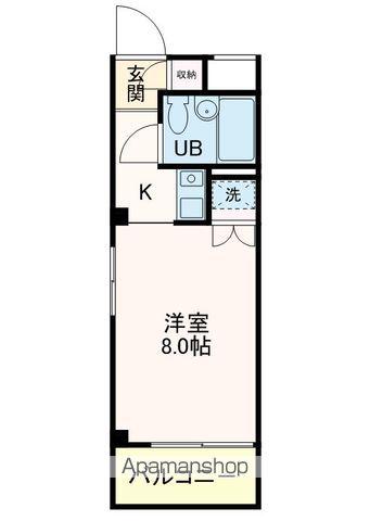 パストラル17(ワンルーム/3階)の間取り写真
