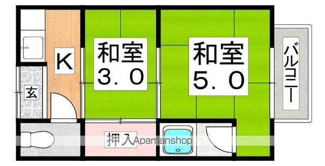 矢田文化(2K)の間取り写真