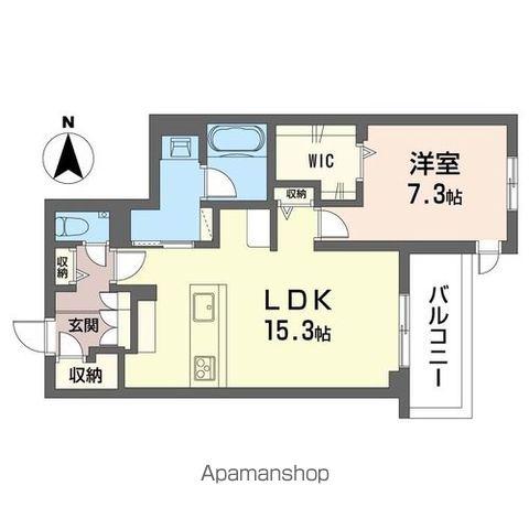 埼京線 北戸田駅 徒歩19分 3階建 築2年(1LDK/3階)の間取り写真