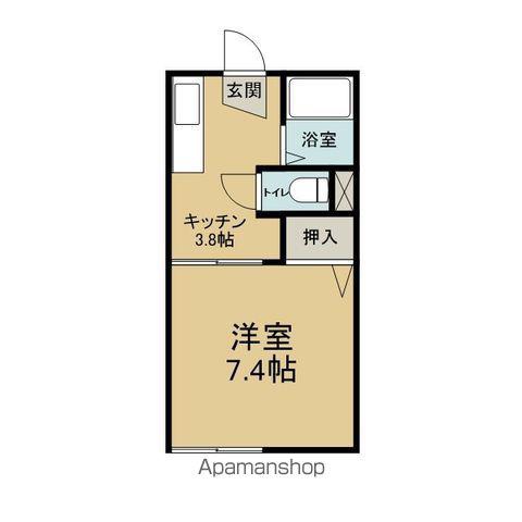 メゾンドピュール(1K/2階)の間取り写真
