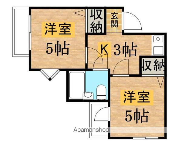 アステールⅠ(2K/4階)の間取り写真